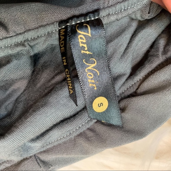 Nwt! Tart Noir Gray Ruched Bandeau Bra, S. - Picture 5 of 5